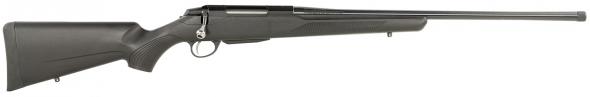 tikka t3 lite full size 223 rem 3+1 20" matte blued threaded barrel, blued drilled & tapped steel receiver, fixed black synthetic stock, right hand
