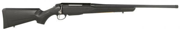 tikka t3 lite compact 223 rem 3+1 20" matte blued threaded barrel, blued drilled & tapped steel receiver, fixed black synthetic stock