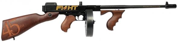 thompson t150dc9 1927a-1 trump fight .45 cal 50+1 18" finned barrel, aluminum receiver, fixed stock