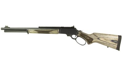 marlin firearms, 1895 guide gun, lever action, 45-70 government, 19.1" threaded barrel, satin blued, gray/brown laminate stock, ghost ring sights, 6...