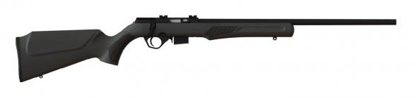 rossi, rb22m, bolt action rifle, 22wmr, 21" barrel, black finish, synthetic stock, 5rd