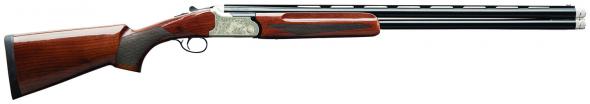 (special) charles daly 930331 202a compact 20 gauge break open 3" 2rd 26" blued over/under vent rib barrel, engraved silver aluminum receiver, fixed...