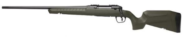 savage, axis ii, bolt action, 400 legend, 20" barrel, black finish, green synthetic stock, left hand, 4 round capacity