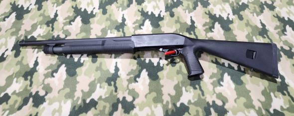 akkar model 612 churchill 12ga 18.5"bbl 5+1 synth stock