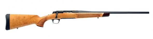 browning, x-bolt2 hunter maple deluxe, bolt action rifle, 270 winchester, 22" sporter contour barrel, blued finish, black, aa white maple stock, 4...