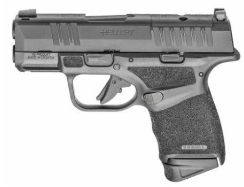 springfield, hellcat osp, semi automatic, 380 acp, 3" barrel, black finish, optic cut, night sights, right hand, includes 11 & 13 round magazine