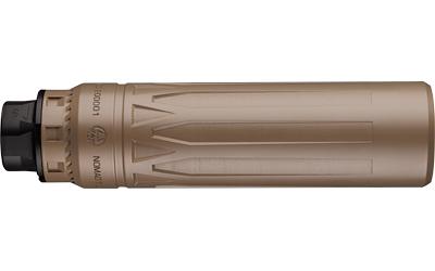 dead air armament, nomad-ti xc, suppressor, 6.74" length, rated up to 300 remington ultra magnum, titanium, cerakote finish, flat dark earth, direct...