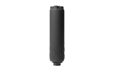 huxwrx safety co., flow 9k ti, suppressor, 5.33" without booster assembly, 5.87" with included 1/2x28 booster, 9mm, titanium construction, cerakote...