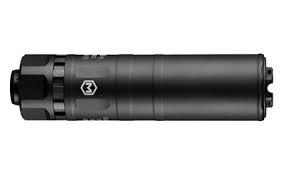 maxim defense industries, ms-9, suppressor, 9mm, stainless steel and aluminum construction, dlc and cerakote finish, black, includes 1/2-28 piston