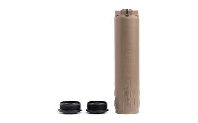 huxwrx safety co., flow range 36 ti, suppressor, 36 caliber, c-series cerakote finish, flat dark earth, titanium construction, includes 1/2x28 and...