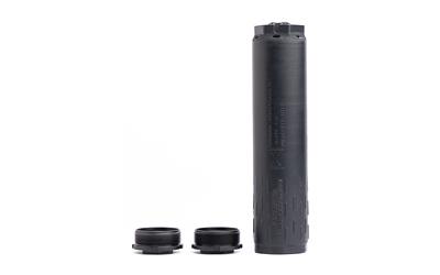 huxwrx safety co., flow range 36 ti, suppressor, 36 caliber, c-series cerakote finish, black, titanium construction, includes 1/2x28 and 5/8x24...