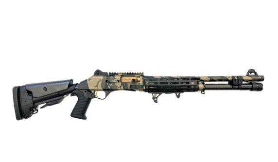 orthos raider s4 competition 12 gauge 18.5" shotgun - woodland camo elite limited edition