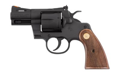 colt''s manufacturing, python, revolver, double action/single action, 357 magnum, 2.5" barrel, matte blued finish, black, classic panel walnut grips,...