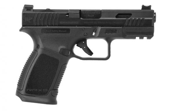 gforce arms, rpx3c9, 9mm, 4" barrel, black, optic ready, 15 rounds