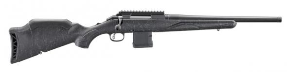ruger, american, generation ii patrol, bolt action rifle, 5.56 nato, 16.1" barrel, 1:8 twist, threaded 1/2x28, cerakote finish, graphite black, black...