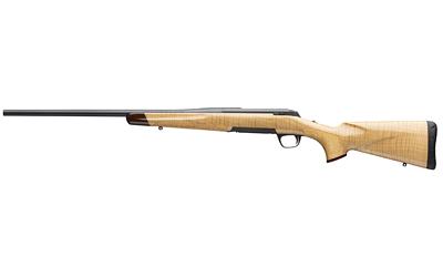 browning, x-bolt2 hunter maple deluxe, bolt action rifle, 300 winchester magnum, 26" sporter contour barrel, blued finish, black, aa white maple...