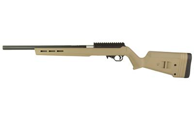 angstadt arms vanquish 22, semi-automatic, integrally suppressed rifle, 22 lr, 18" barrel, magpul hunter stock, matte finish, flat dark earth, 10...