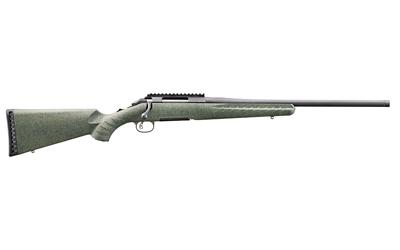 glenfield, model a, bolt action rifle, 308 winchester, 20" barrel, 1:10 twist, threaded 5/8x24, matte finish, black, synthetic moss green splatter...