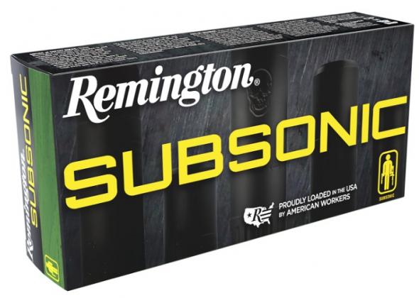 remington, subsonic, 360 buckhammer, 250 grain, subsonic bonded hollow point, 20 rounds per box