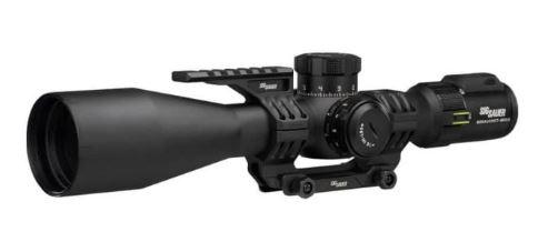 sig sauer, bravo6 tbdx, rifle scope, 5-30x56mm, first focal plane, dev-l mrad 2.0 illuminated reticle, side focus, 35mm, matte finish, black,...