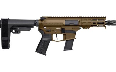 cmmg, banshee mkg, semi-automatic, ar pistol, 45 acp, 5" barrel, .578x28 thread pitch, cerakote finish, midnight bronze, cmmg pistol grip, pistol...