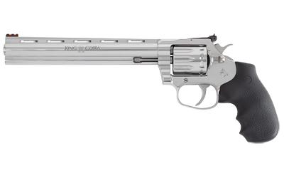 colt''s manufacturing, king cobra target, revolver, double/single action, 22 lr, 8" barrel, stainless steel finish, silver, hogue grips, fiber optic...