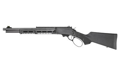 smith & wesson, 1854 stealth hunter, lever action rifle, 45-70 government, 16.5" threaded barrel, 11/16x24 thread pitch, armornite finish, black,...