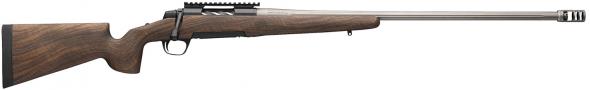 browning, x-bolt 2 long range, 308 winchester, 24" matte gray fluted threaded sporter barrel, matte blued picatinny rail stainless steel receiver,...