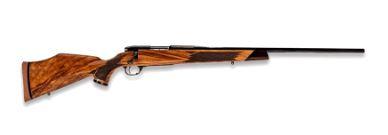 weatherby, mark v deluxe varmintmaster, bolt action, 22-250 remington, 24" threaded barrel, blued finish, gloss aa walnut stock, right hand, 4 round...