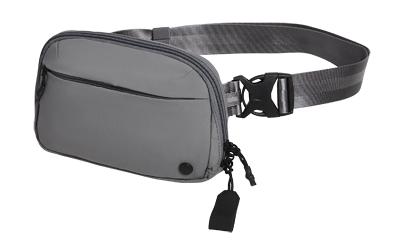 vertx, everyday fanny pack 2.1, 9"x5.5"x2.1", nylon construction, wolf gray