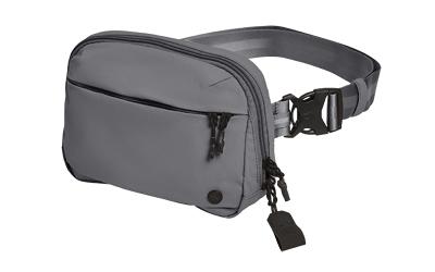 vertx, everyday fanny pack+, 9.75"x6.25"x2.1", nylon construction, wolf gray