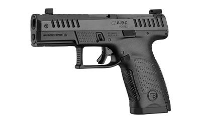 cz, p-10 c or ported, semi automatic, 9mm, 4" ported barrel, black finish, optics ready slide, night sights, 15 round capacity