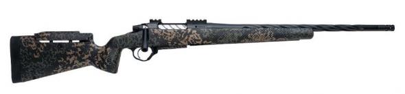 seekins precision, havak ph3, bolt action, 277 fury, 20" threaded fluted barrel, black finish, woodland shadow camo carbon fiber stock, right hand, 3...