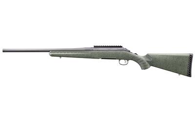 glenfield, model a, bolt action rifle, 6.5 creedmoor, 20" barrel, 1:8 twist, threaded 5/8x24, matte finish, black, synthetic moss green splatter...