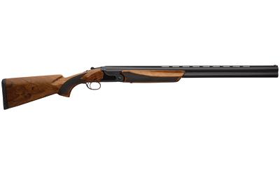 charles daly, 202e, over/under, 12 gauge, 3" chamber, 28" barrel, blued finish, black, walnut stock with checkered pattern, fiber optic front sight,...