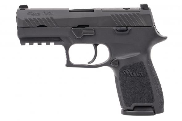 sig sauer p320 compact 9mm, 3.9" barrel, 10 rounds, optics ready, black