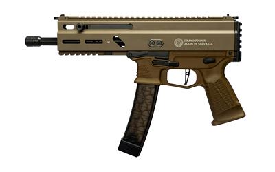grand power, stribog sp9a1, semi automatic, 9mm, 8" threaded barrel, flat dark earth finish, flat dark earth, m-lok rail, manual safety,...