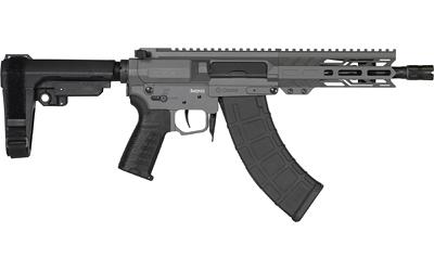 cmmg, banshee mk47, semi-automatic, ar pistol, 7.62x39, 8" barrel, 5/8x24 thread pitch, cerakote finish, tungsten, cmmg pistol grip, pistol...