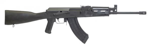 century arms, vska tactical, semi automatic, 7.62x39mm, 16.5" barrel, black finish, black synthetic stock, black polymer grip, right hand, 30 round...