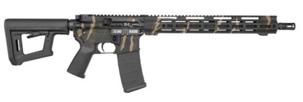 diamondback firearms, db15, semi-automatic rifle, ar, 5.56nato, 16" barrel, 1:8 twist, a2 flash hider, mid-length gas system, cerakote finish, tiger...