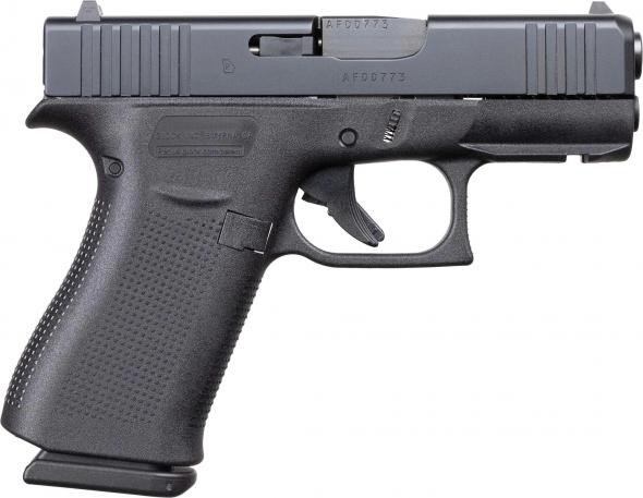 glock g43x 9mm blk 3.39" 10+1 fs fr