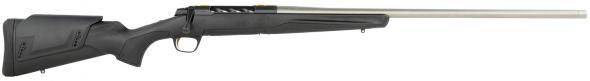 browning x-bolt 2 western hunter lr full size 7mm prc 3+1 24" matte stainless fluted threaded barrel, matte stainless steel drilled & tapped receiver...