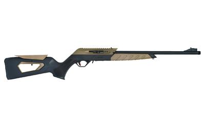 tristar, kr.22, semi-automatic, 22lr, 18.6" barrel, threaded 1/2x28, black and flat dark earth, picatinny rail, synthetic stock, adjustable fiber...