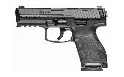 heckler & koch, vp9a1 k, semi-automatic, striker fired, compact pistol, 9mm, 4.09" barrel, matte finish, black, tritium front sight, black serrated...