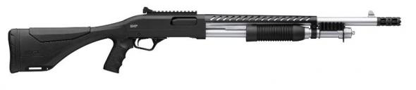 winchester, sxp marine extreme defender, 12 gauge, 3" chamber, 18" chrome barrel, black finish, fixed sights, breacher, 5 rounds