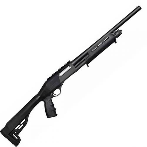 jts x12pt tactical 12in 2-3/4in black pump shotgun - 18.5in