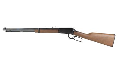 henry repeating arms, h1 frontier, lever action, 22 wmr, 20" octagon barrel, blued steel, american walnut stock, adjustable sights, 16 round capacity
