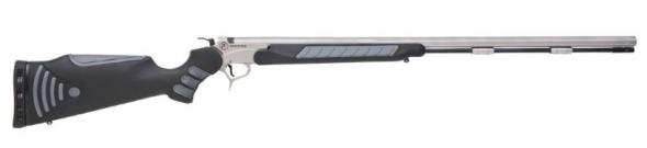 thompson center arms, encore pro hunter muzzle loader, .50 cal, 28" barrel, black composite stock, gray finish