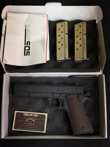 preowned tisas 1911a1 us army 9mm 26040245