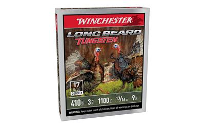 winchester ammunition, long beard tss, 410 gauge, 3", #9 shot, 13/16 once, 5 round box